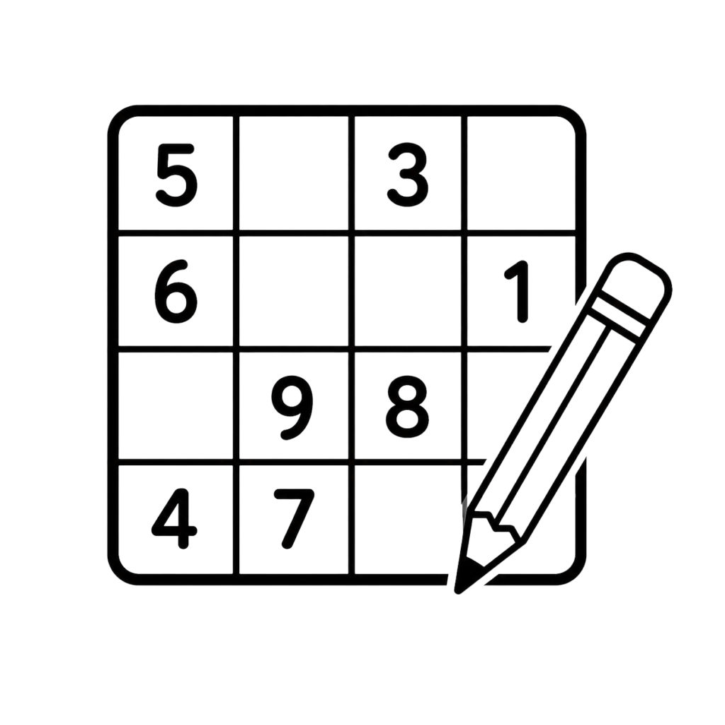 Easy Sudoku puzzle for kids and beginners